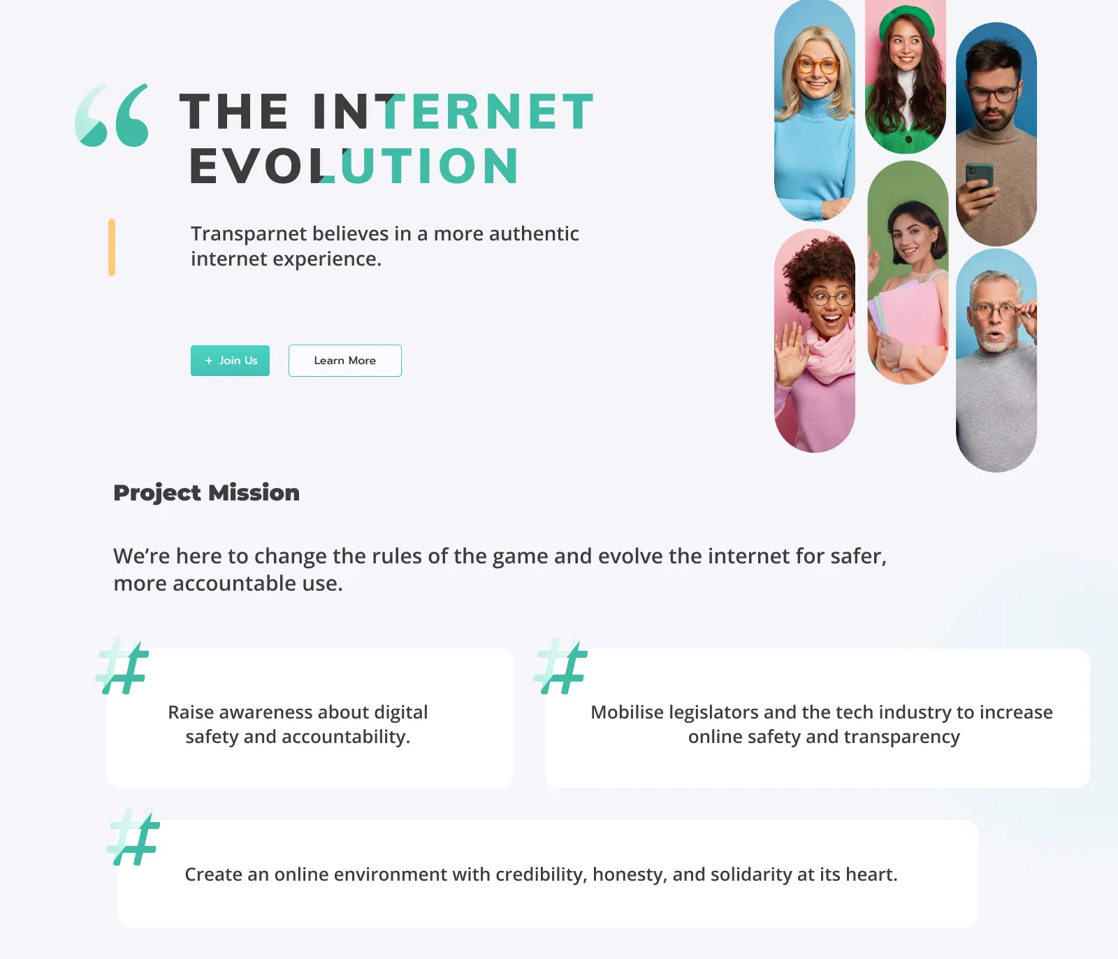 Transparnet, the internet evolution