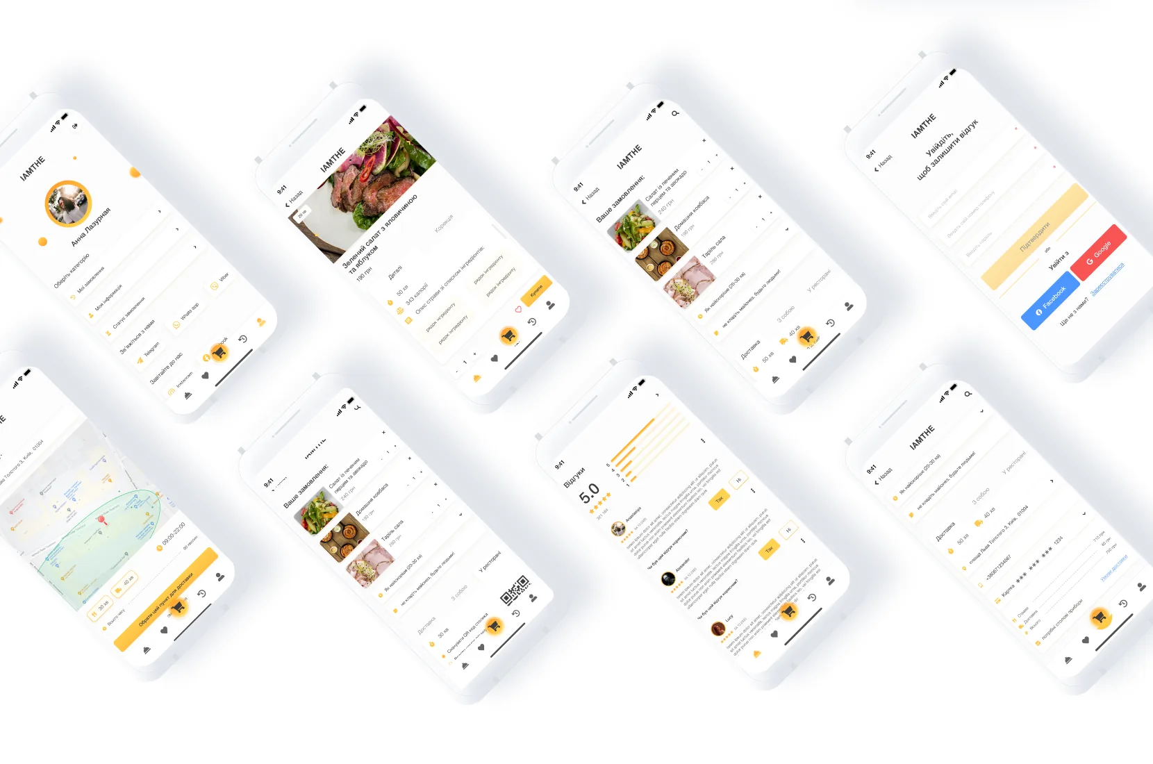 All app screens overview: twelve key UI states