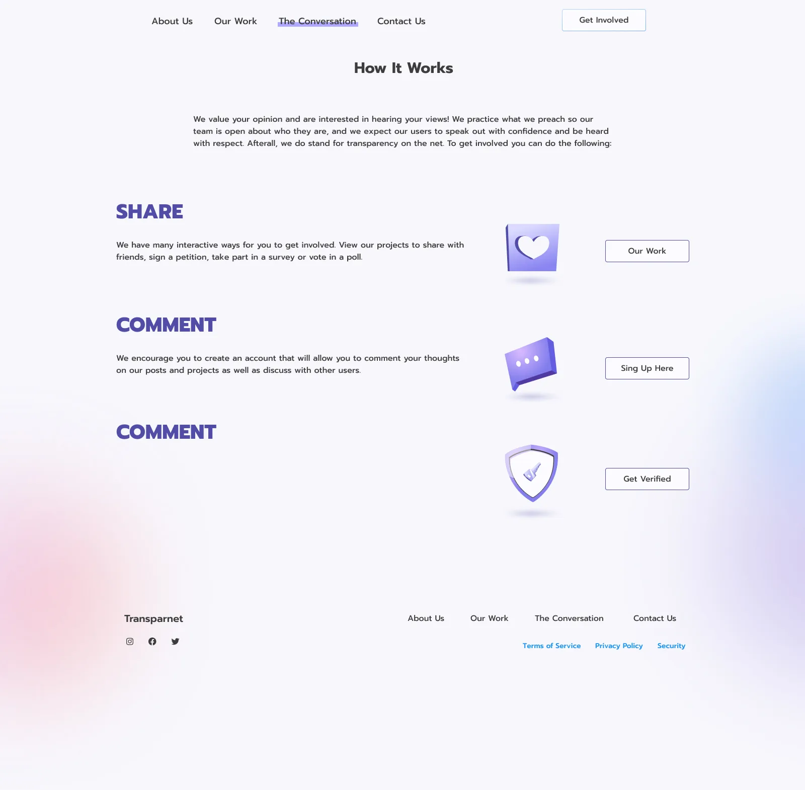 Transparnet How It Works for guests